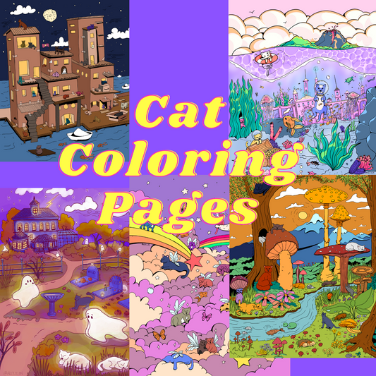 Cat - Coloring Pages