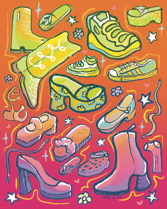 Shoes, shoes, shoes,