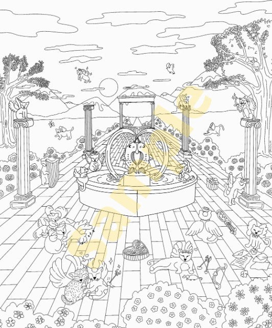 Cat - Coloring Pages