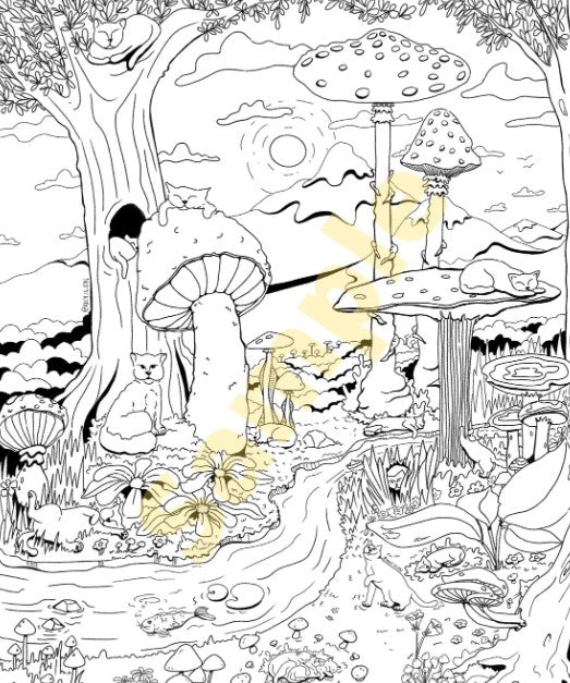 Cat - Coloring Pages
